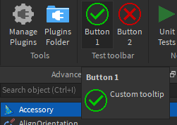 Example toolbar